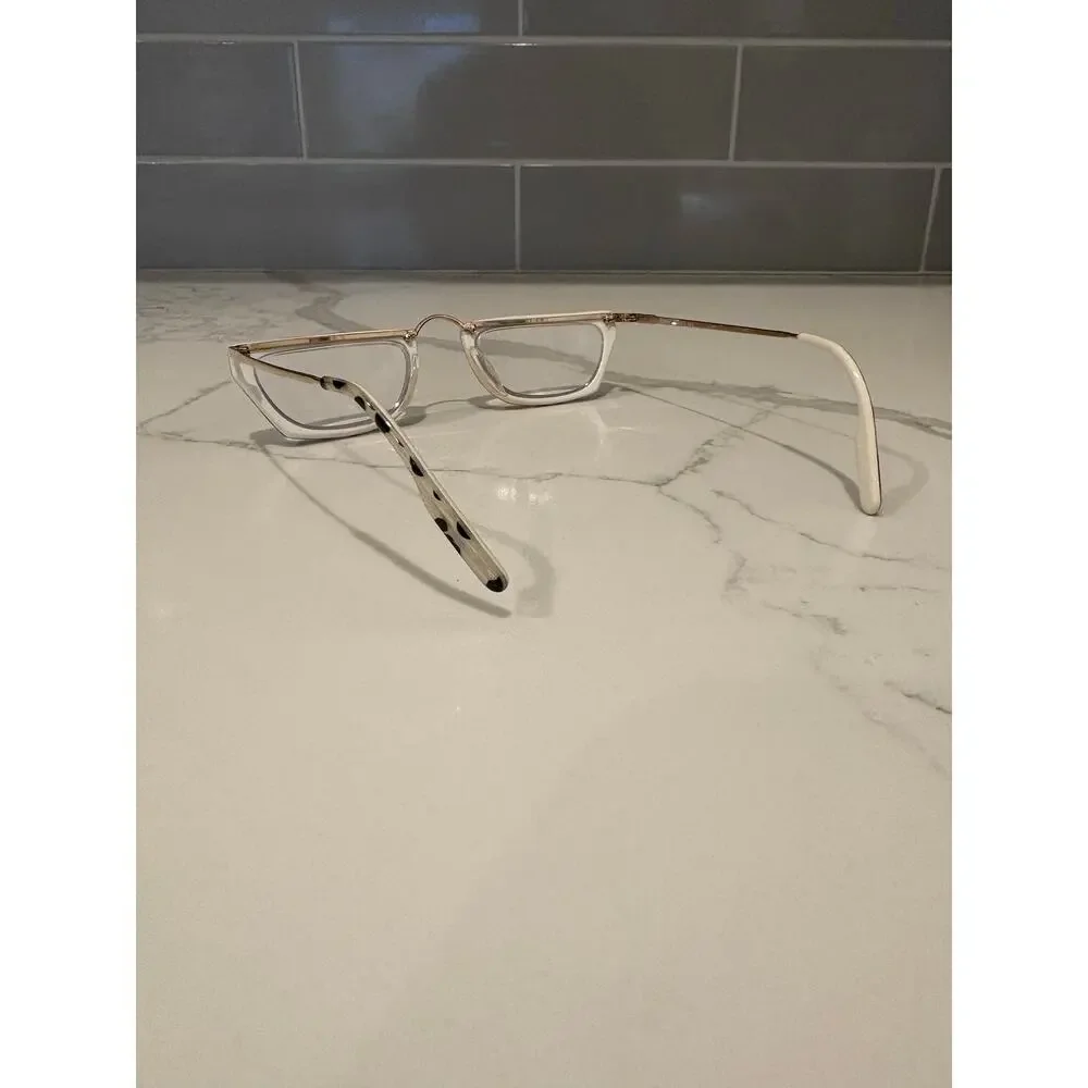 Krizia Mod KV Eyeglasses‎ Black White Gold Frames 33 51 20 538 Made in Italy